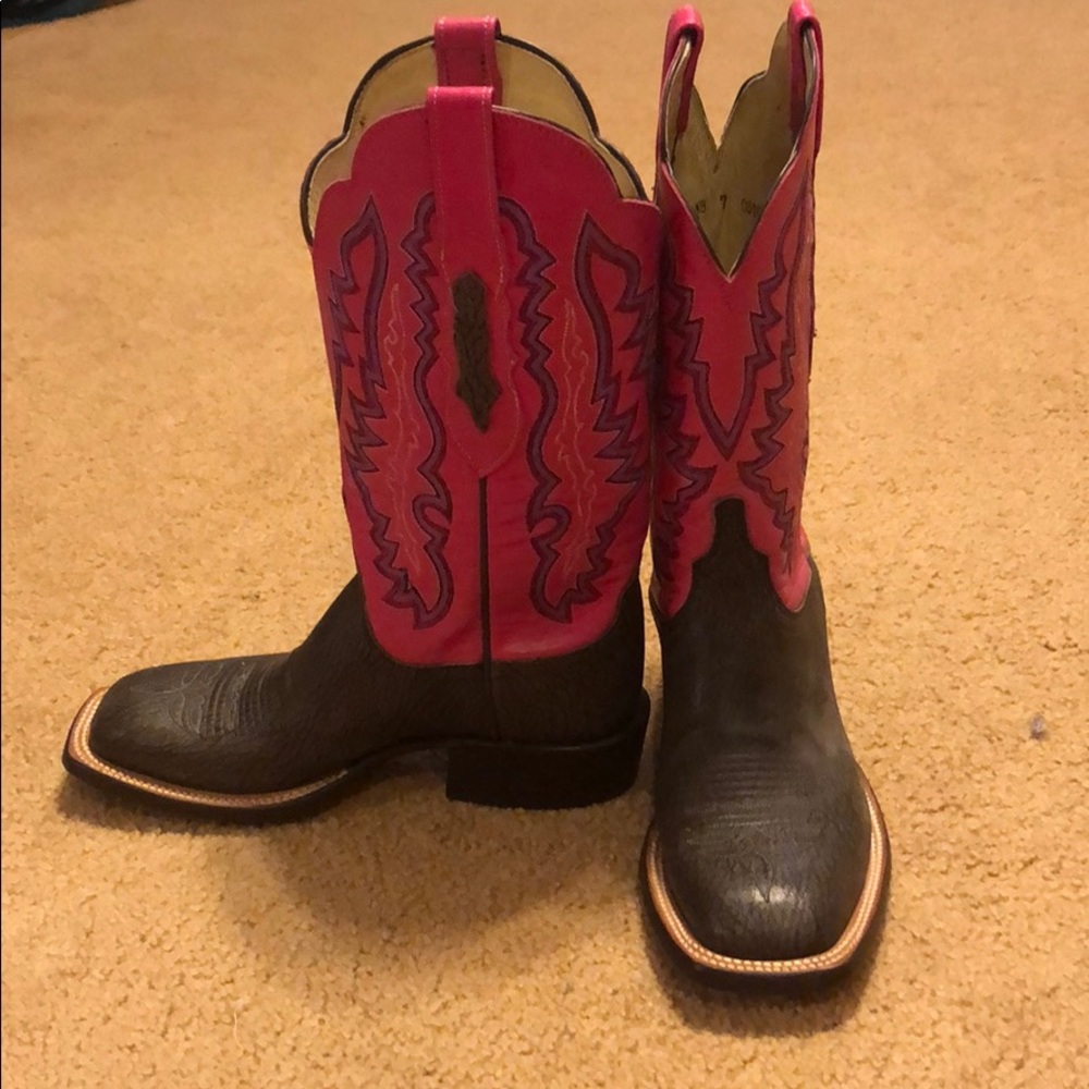 Lucchese Square Toe Boots - Picture 2 of 4